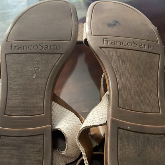 Olivia Miller Cream Strappy Sandals franco sarto - Picture 4 of 4